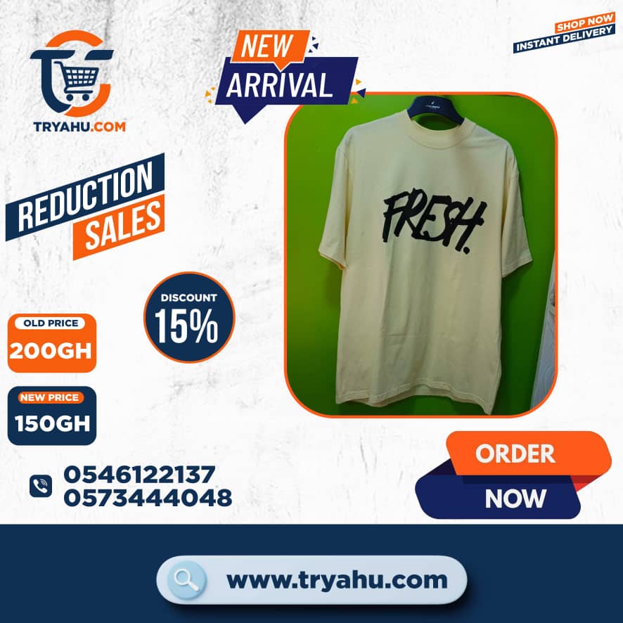 Authentic Heavy 100% Cotton Men’s T-Shirts | Tryahu Ghana – Style Meets Strength